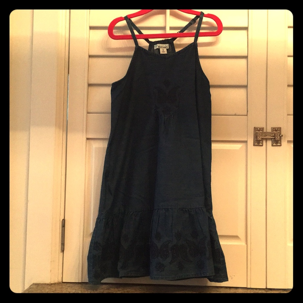 Old navy navy blue summer tank top dress